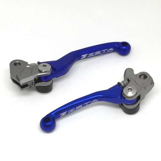 ZETA LEVER SET PIVOT | KX65/85/112/125/250/250F, RMZ250 '07- /450 '05- | FORGED | BLUE