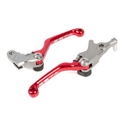 ZETA LEVER SET PIVOT | CRF250L '12-, CRF250M '13-, CRF250RALLY '17- | CNC 3-Fin | RED