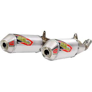 CRF450 R/RX 19-20 T6 SLIP ONS | DUAL STAINLESS SILENCERS, REMOVABLE SPARK ARRESTORS