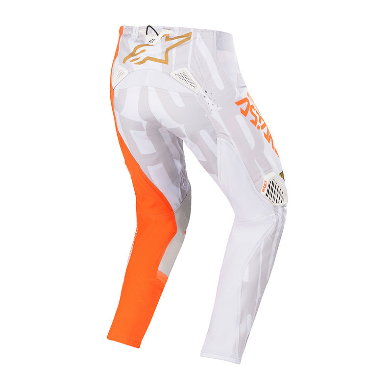 2020 TECHSTAR FACTORY METAL PANT WHITE ORANGEFLURO SIZE 32